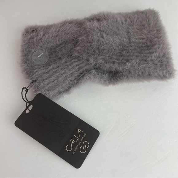 Calia NWT Fuzzy Gray Headband & Andes Alpaca Blend Knit Headband Bundle - Picture 5 of 9